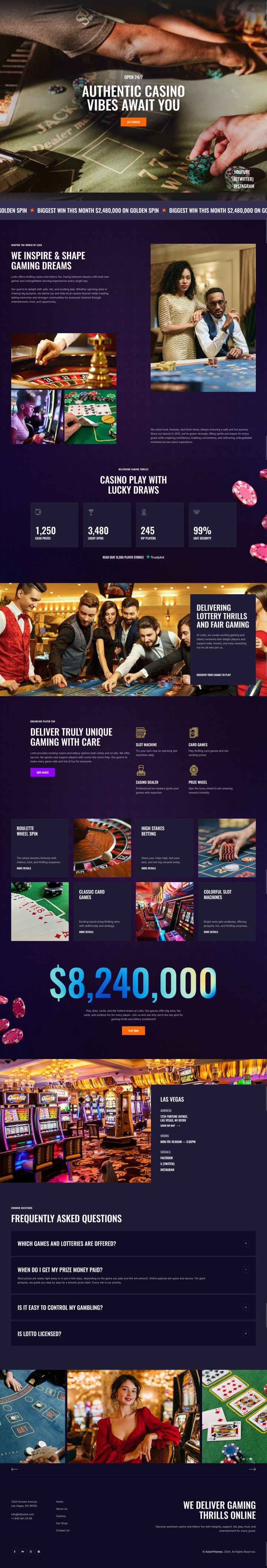 WordPress шаблон ThemeForest Lotto