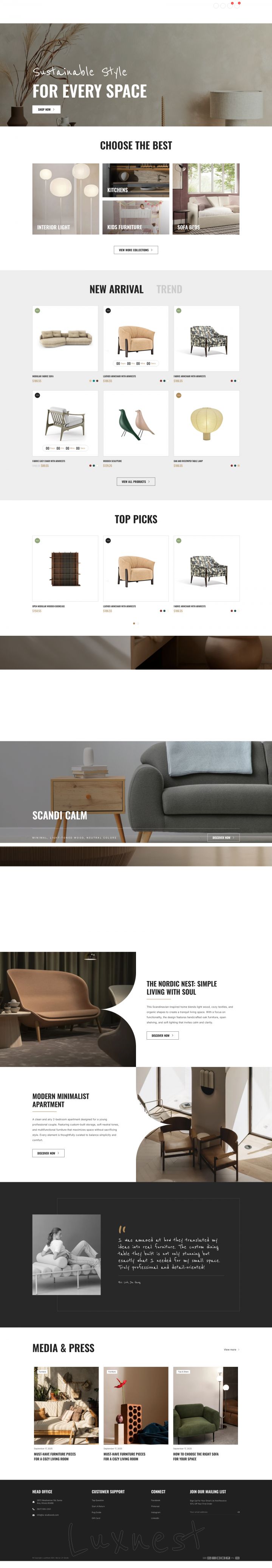 Шаблон ThemeForest LuxeNest WordPress шаблон ThemeForest LuxeNest