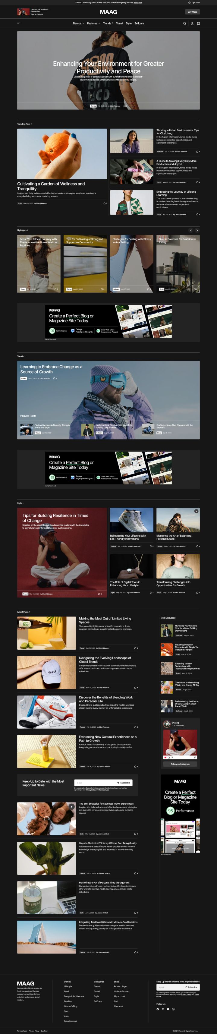 WordPress шаблон ThemeForest Maag