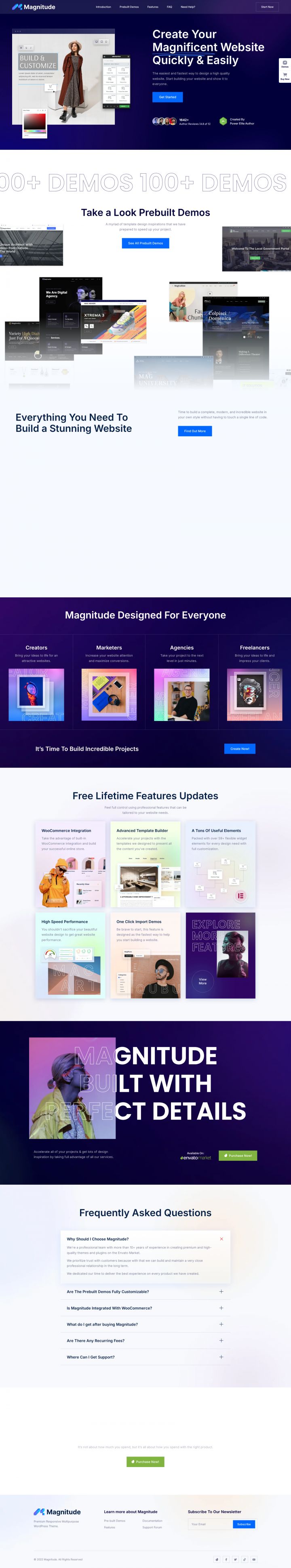 WordPress шаблон ThemeForest Magnitude
