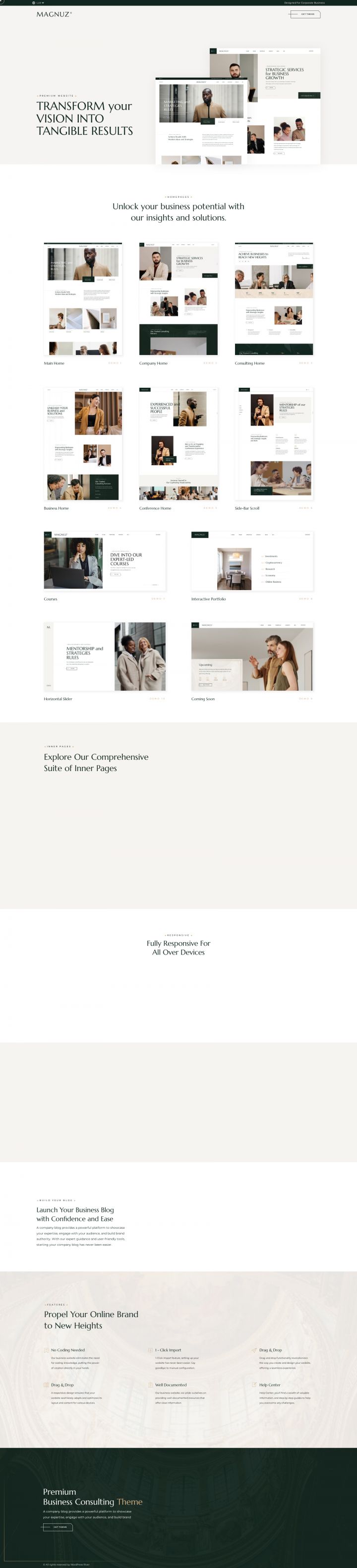 WordPress шаблон ThemeForest Magnuz