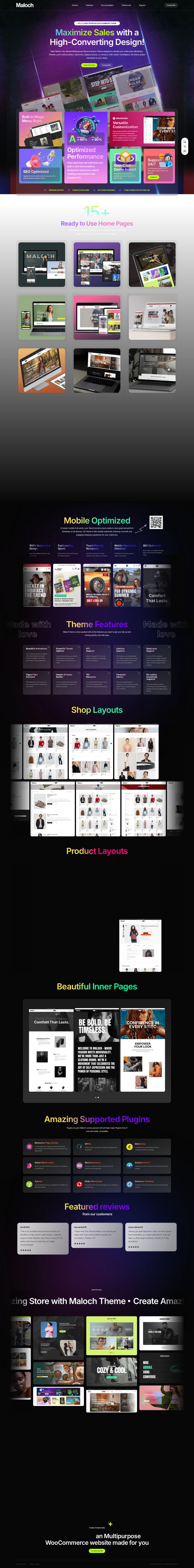 WordPress шаблон ThemeForest Maloch