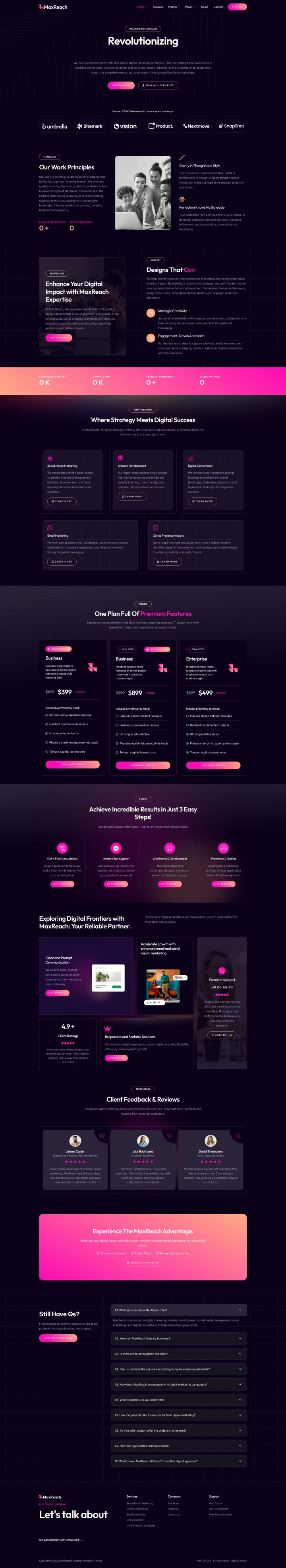 WordPress шаблон ThemeForest MaxReach