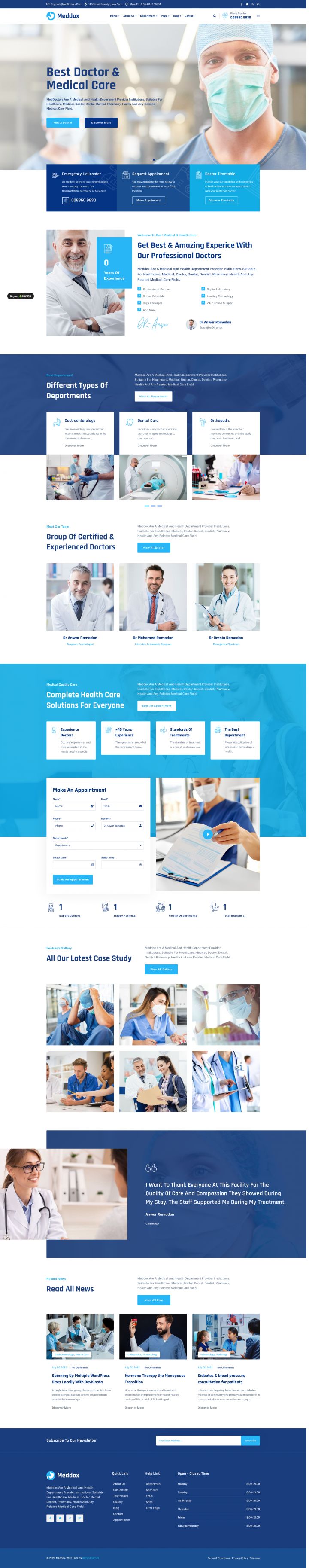WordPress шаблон ThemeForest Meddox