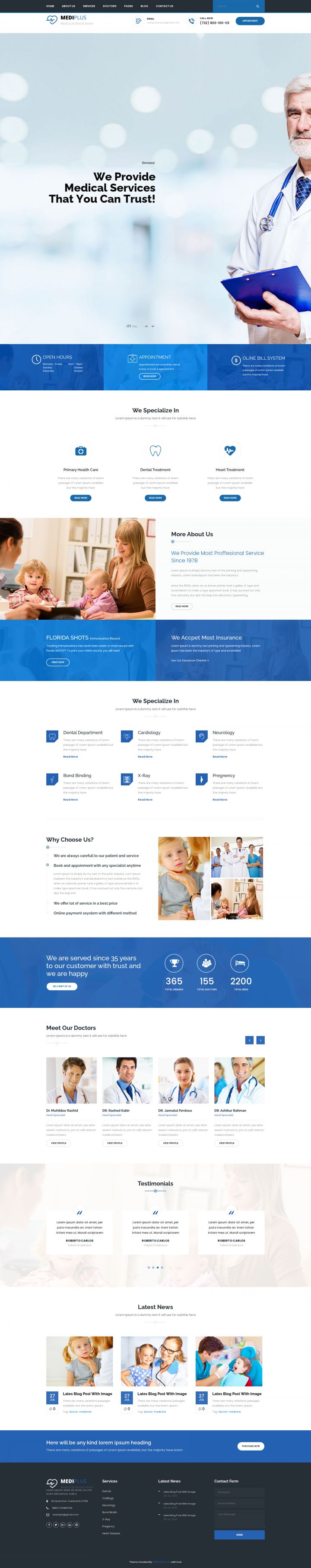 WordPress шаблон ThemeForest Medi Plus