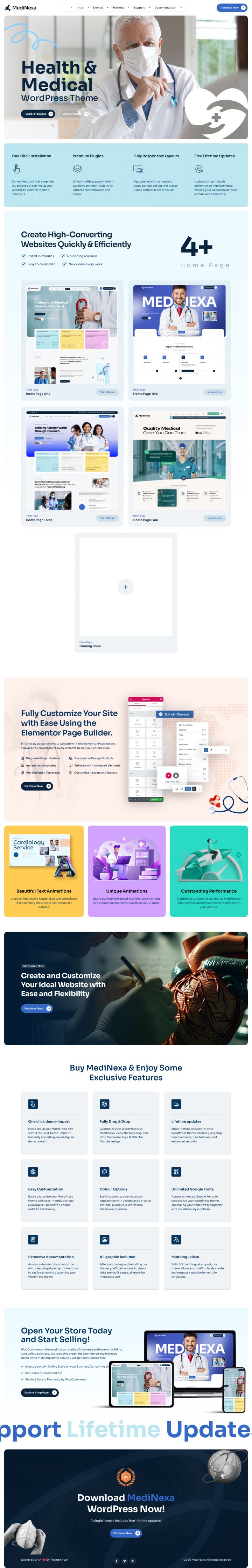 WordPress шаблон ThemeForest Medinexa