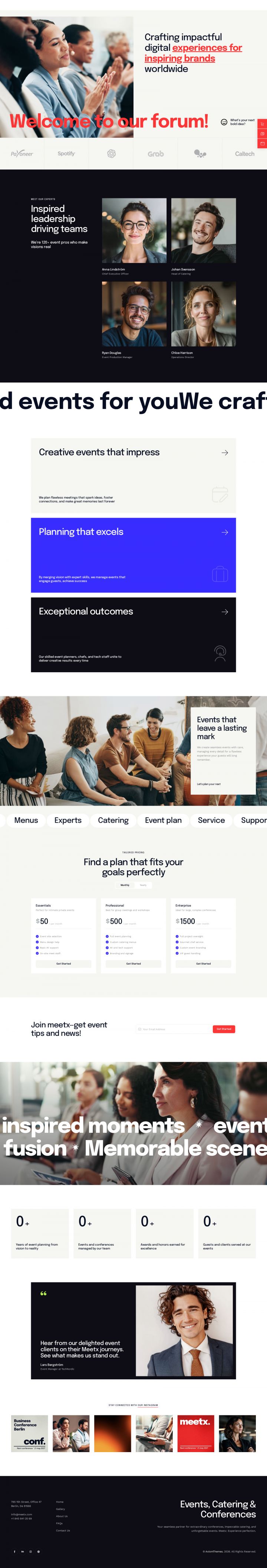 WordPress шаблон ThemeForest Meetx