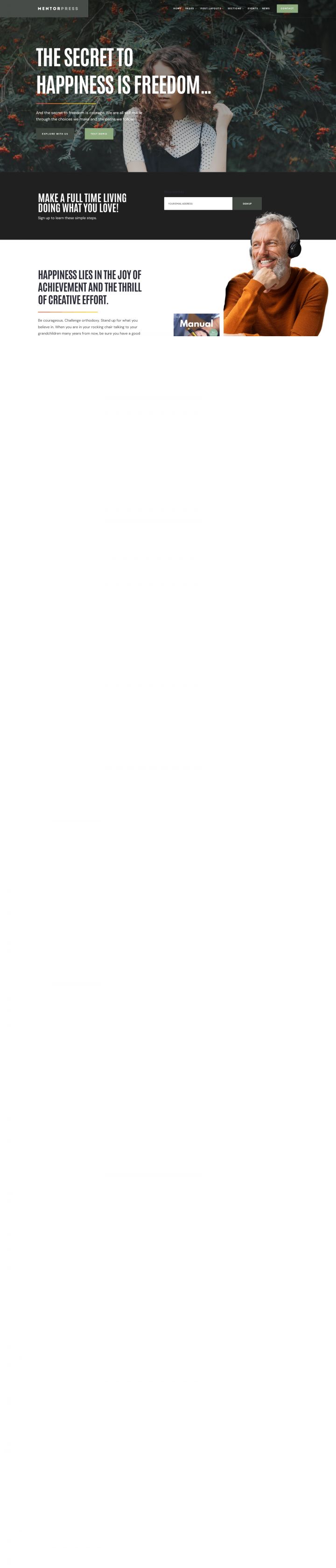 WordPress шаблон ThemeForest MentorPress