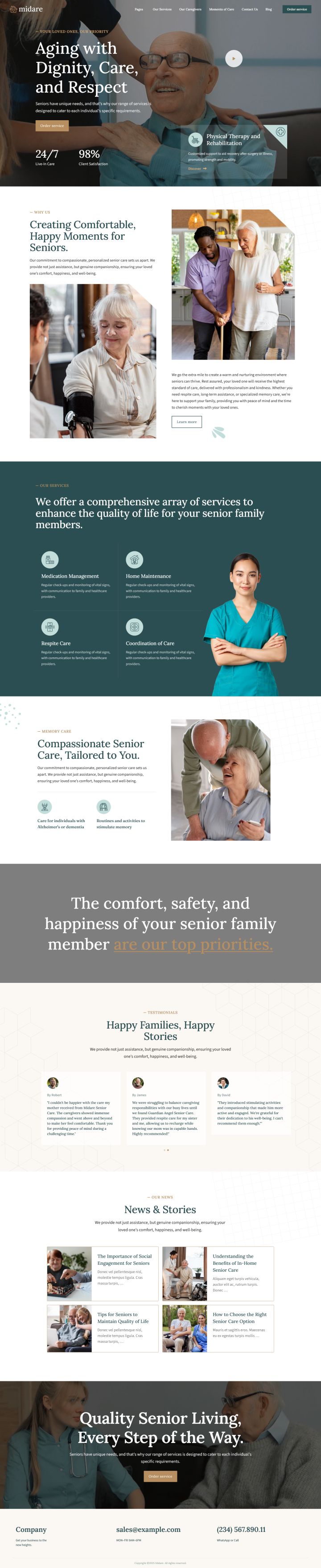 WordPress шаблон ThemeForest Midare