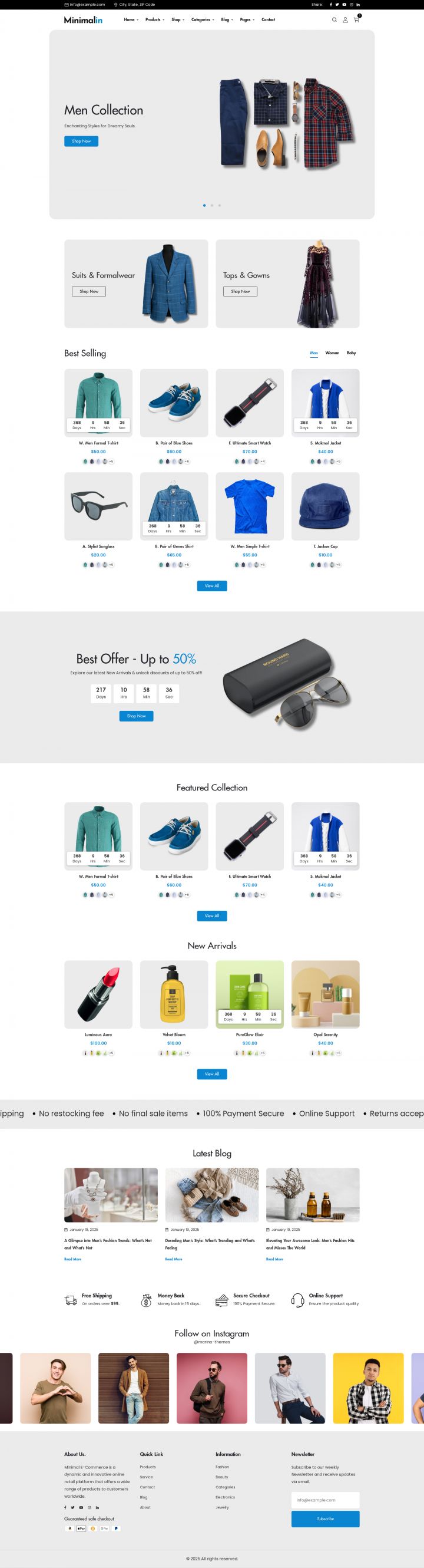 WordPress шаблон ThemeForest Minimalin