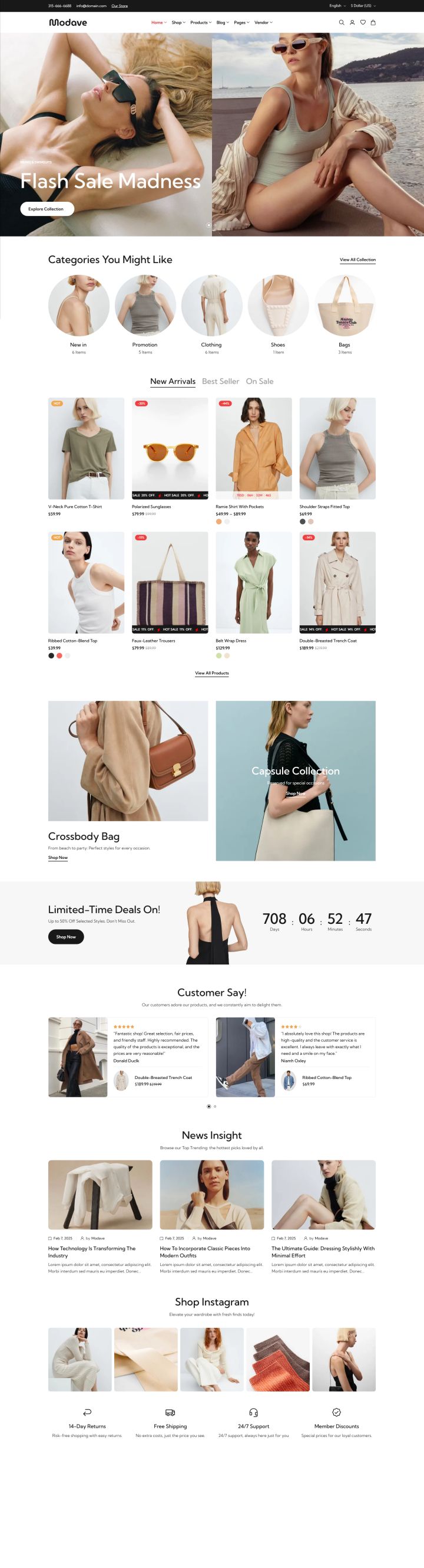 WordPress шаблон ThemeForest Modave