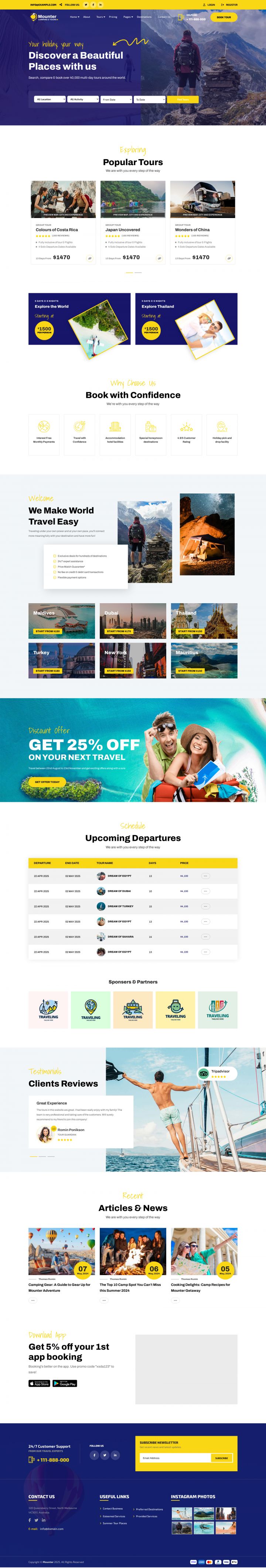 WordPress шаблон ThemeForest Mounter