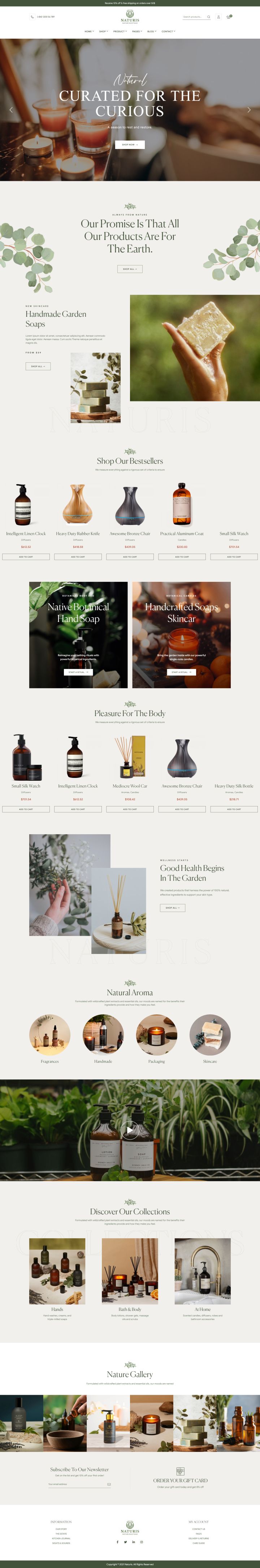 Шаблон ThemeForest Naturis WordPress шаблон ThemeForest Naturis