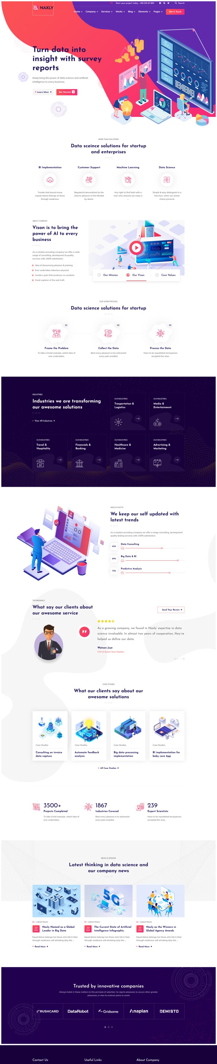 Шаблон ThemeForest Naxly WordPress шаблон ThemeForest Naxly