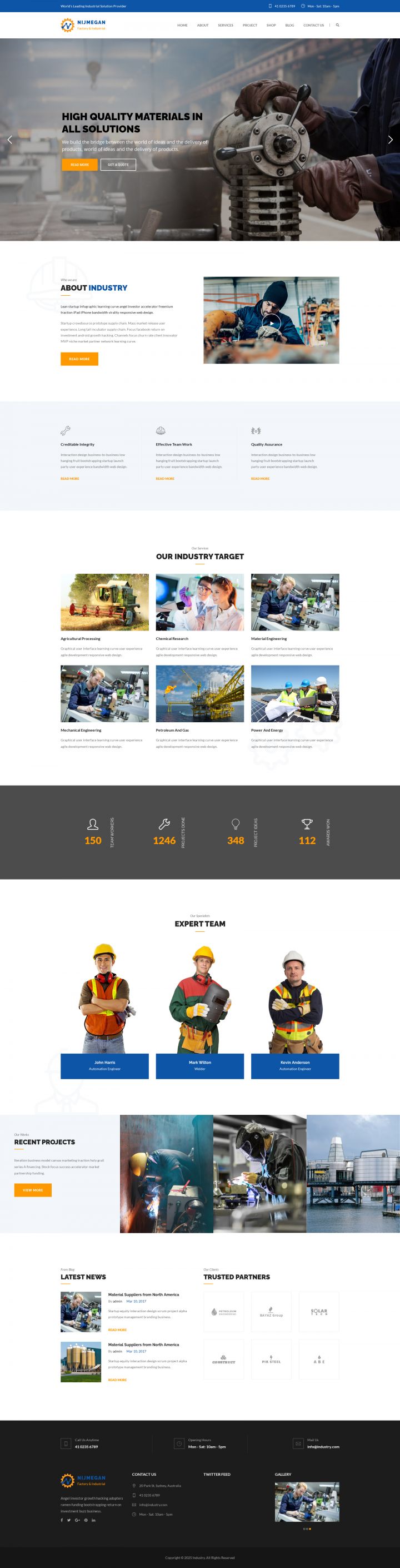 WordPress шаблон ThemeForest Nijmegan