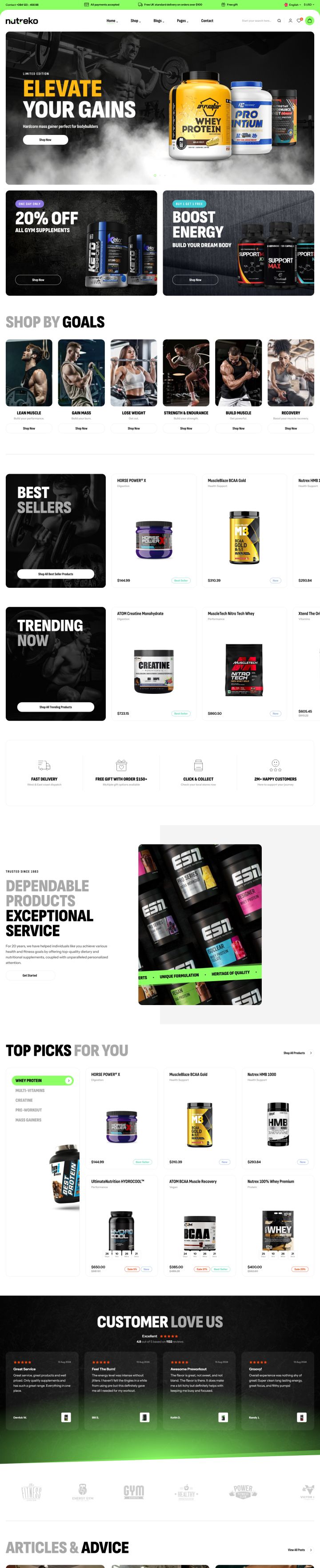 Шаблон ThemeForest Nutreko WordPress шаблон ThemeForest Nutreko