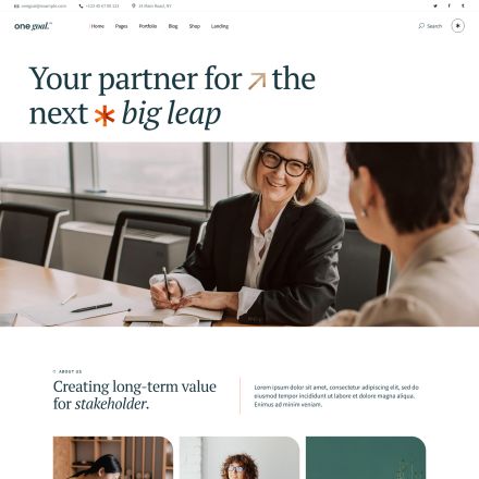ThemeForest One Goal