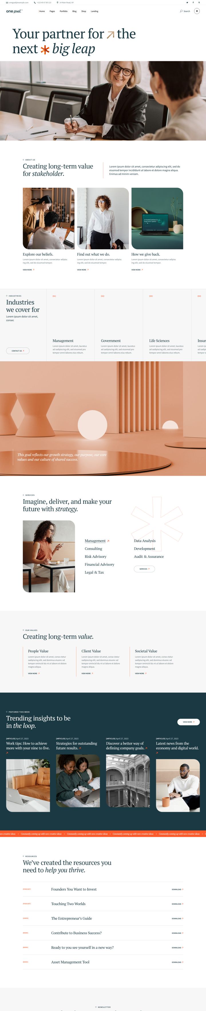 Шаблон ThemeForest One Goal WordPress шаблон ThemeForest One Goal