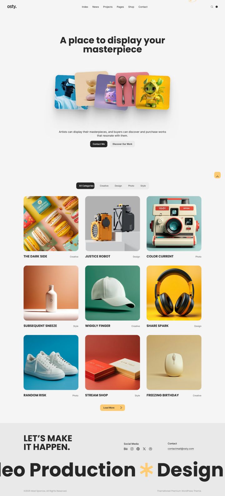 Шаблон ThemeForest Osty WordPress шаблон ThemeForest Osty