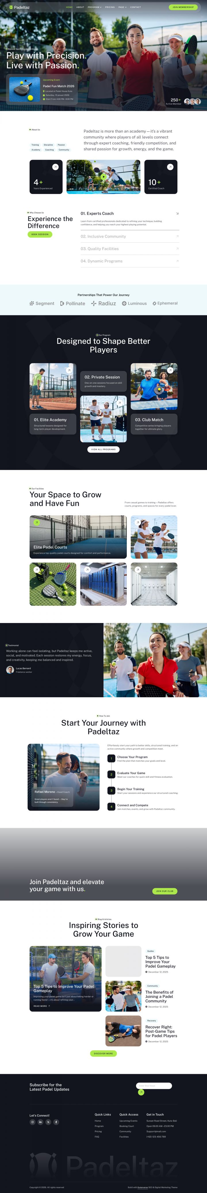 WordPress шаблон ThemeForest Padeltaz