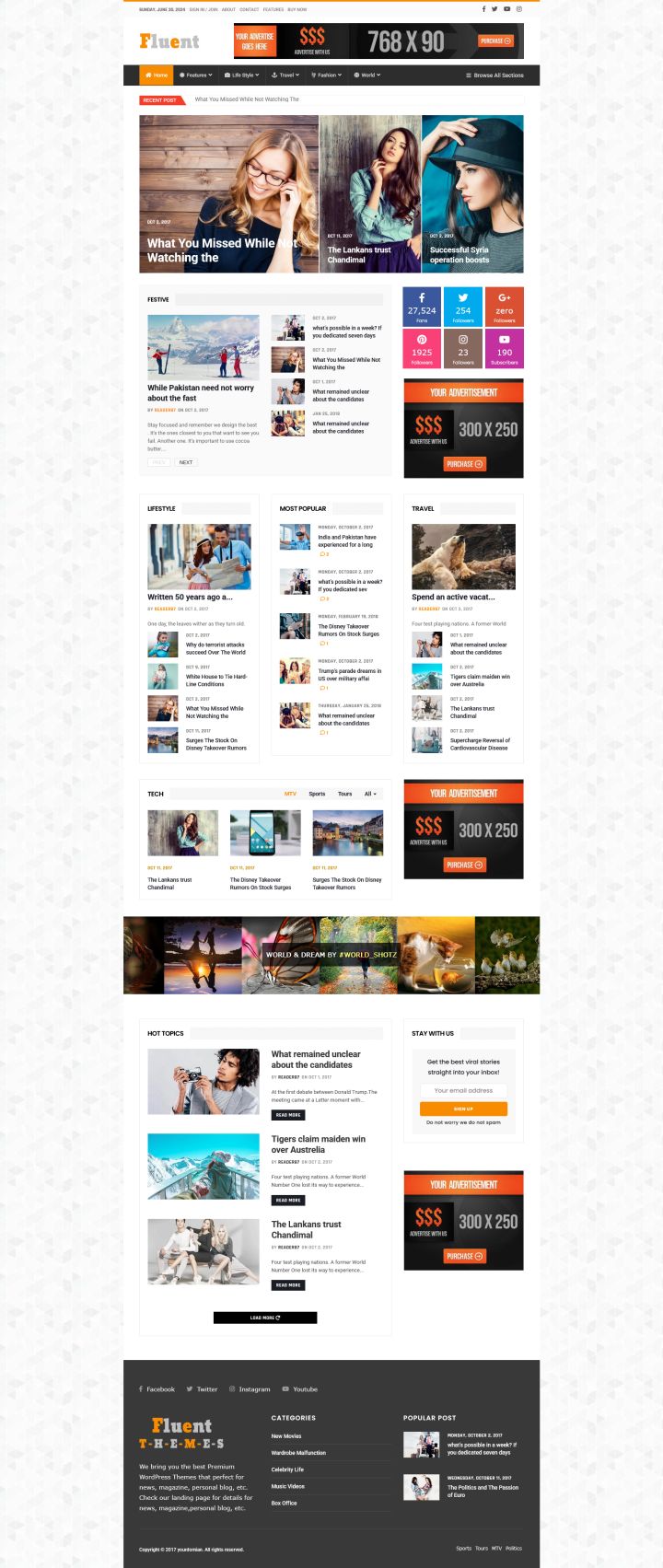 WordPress шаблон ThemeForest PantoGraph