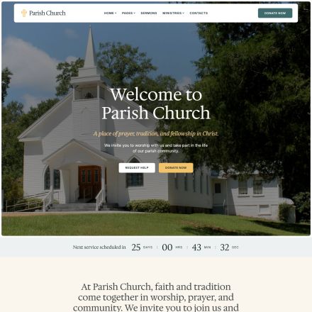 ThemeForest Parish Church