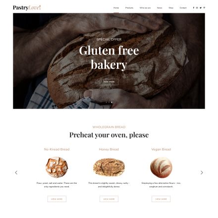 ThemeForest Pastry Love