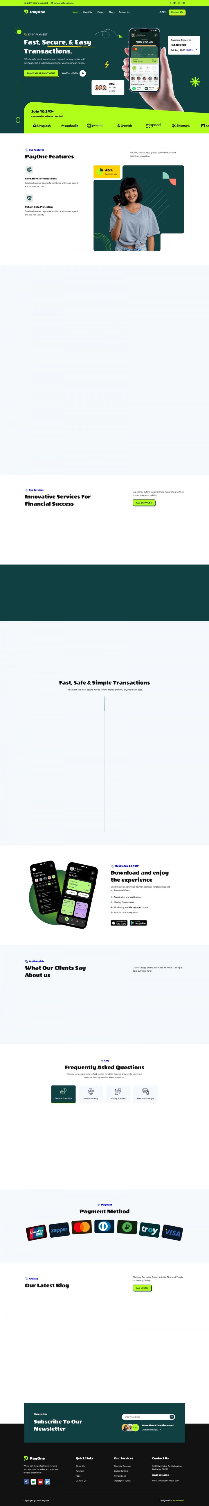 Шаблон ThemeForest PayOne WordPress шаблон ThemeForest PayOne