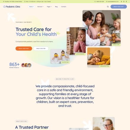 ThemeForest Pediatric Clinic