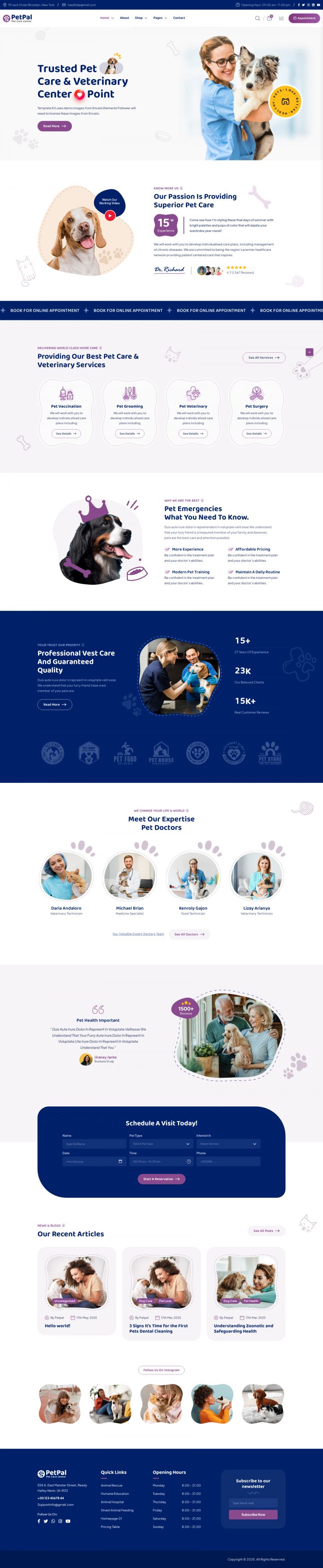 Шаблон ThemeForest Petpal WordPress шаблон ThemeForest Petpal