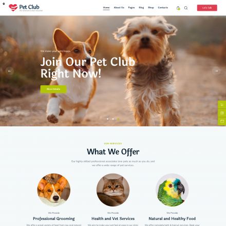 ThemeForest Pets Club