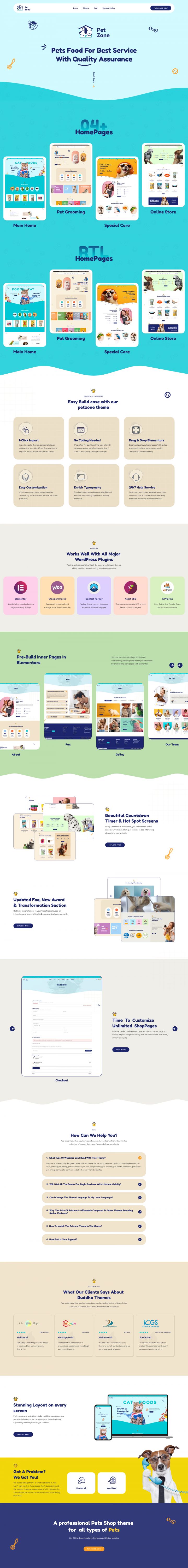 WordPress шаблон ThemeForest Petszone