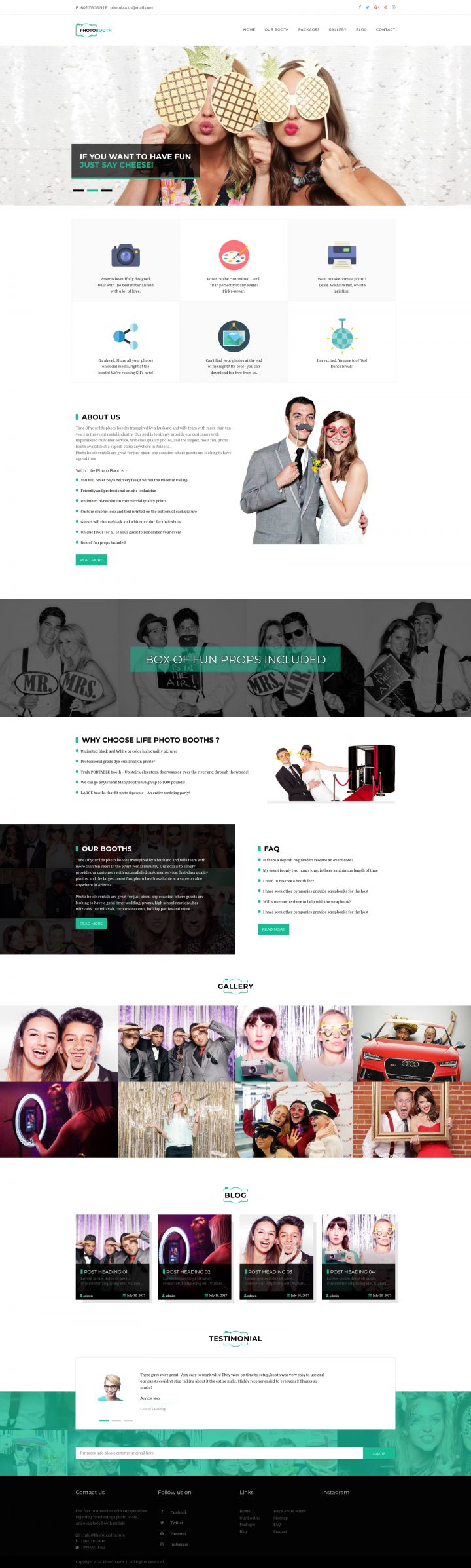 Шаблон ThemeForest PhotoBooth WordPress шаблон ThemeForest PhotoBooth