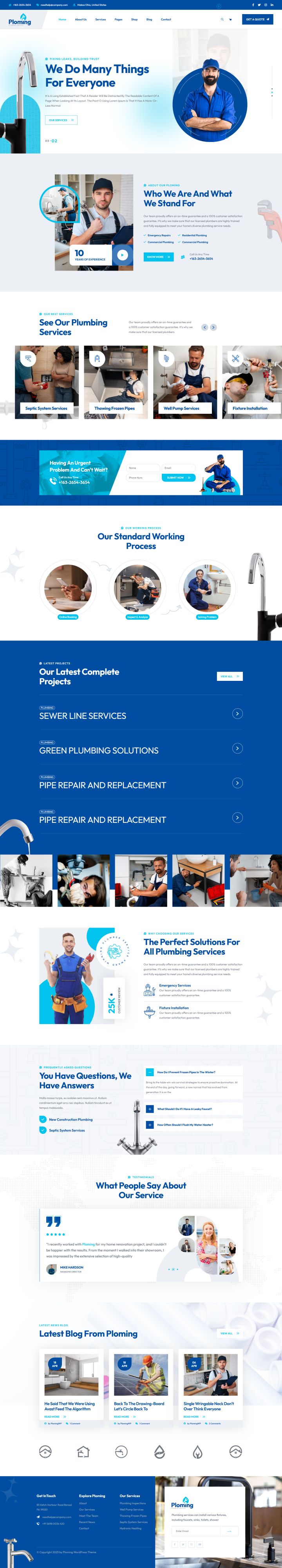 WordPress шаблон ThemeForest Ploming