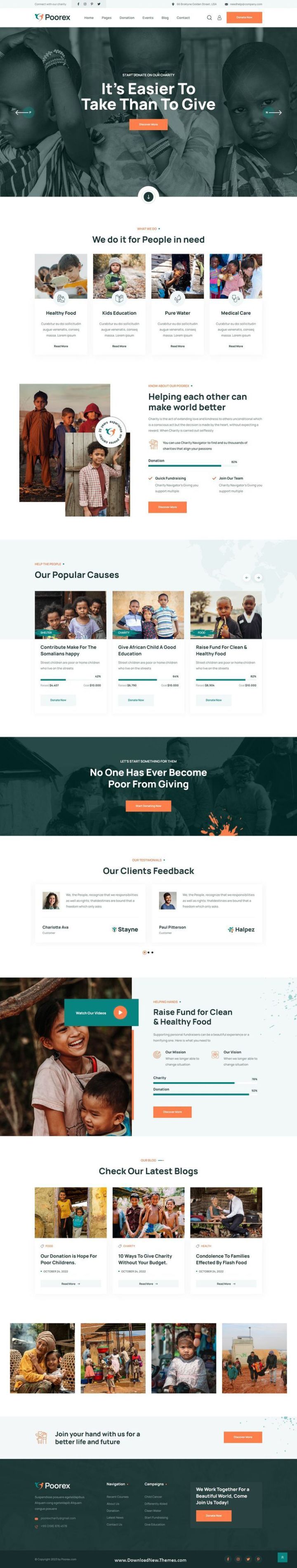 WordPress шаблон ThemeForest Poorex