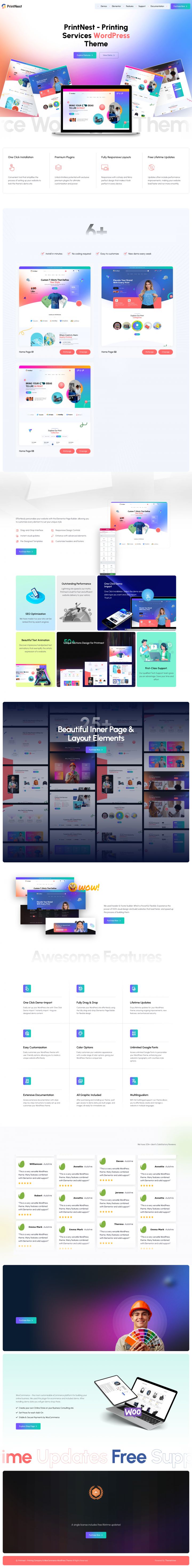 WordPress шаблон ThemeForest PrintNest