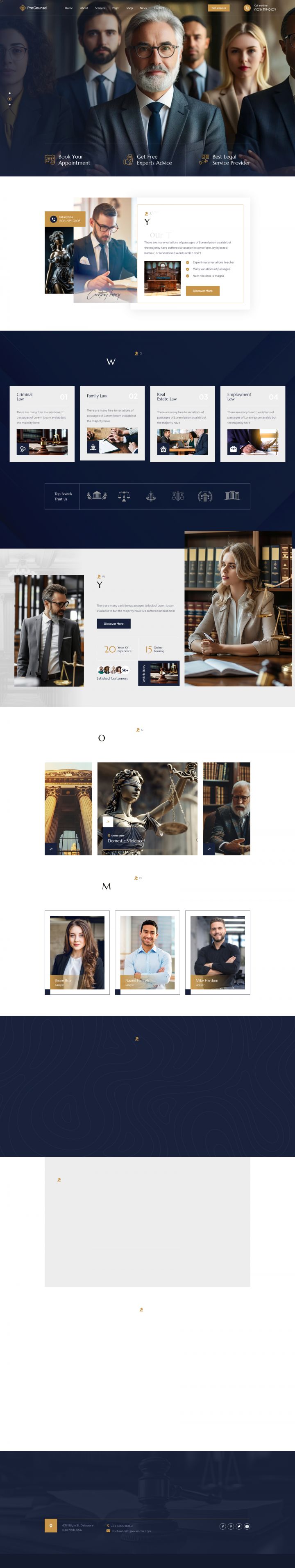 WordPress шаблон ThemeForest Procounsel