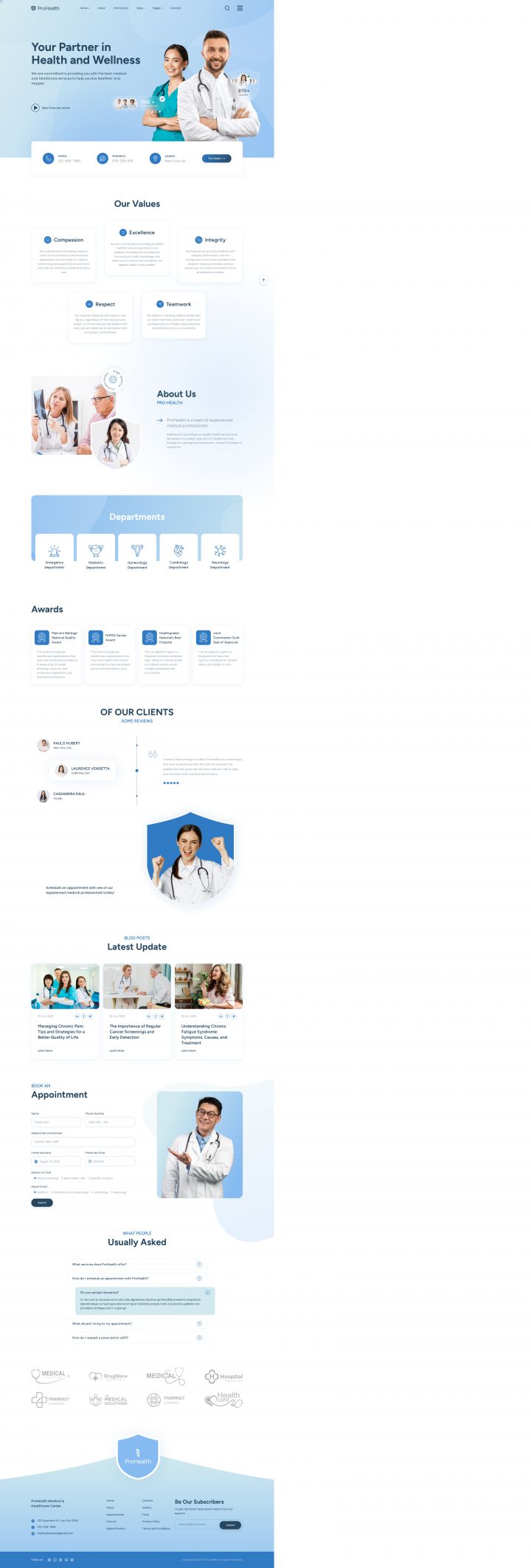 WordPress шаблон ThemeForest ProHealth