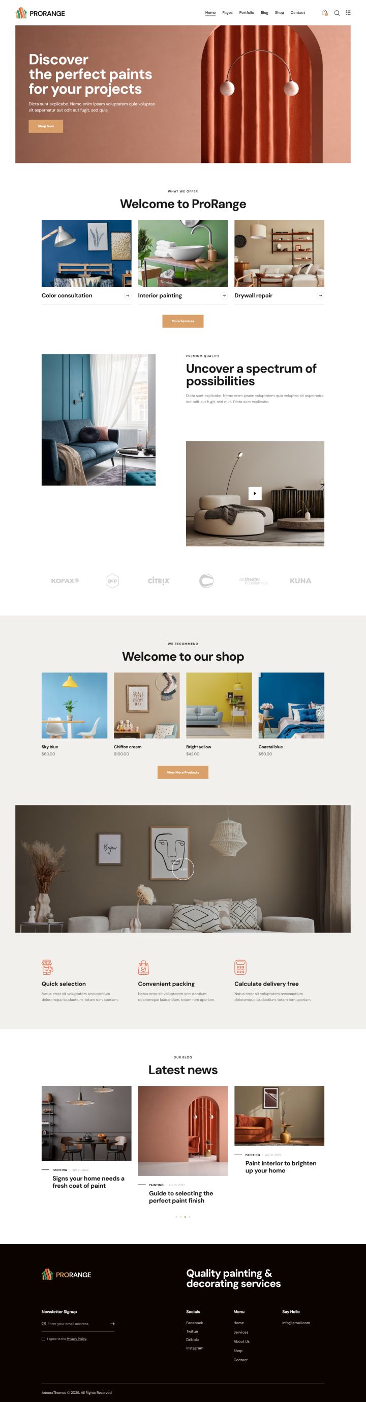Шаблон ThemeForest ProRange WordPress шаблон ThemeForest ProRange