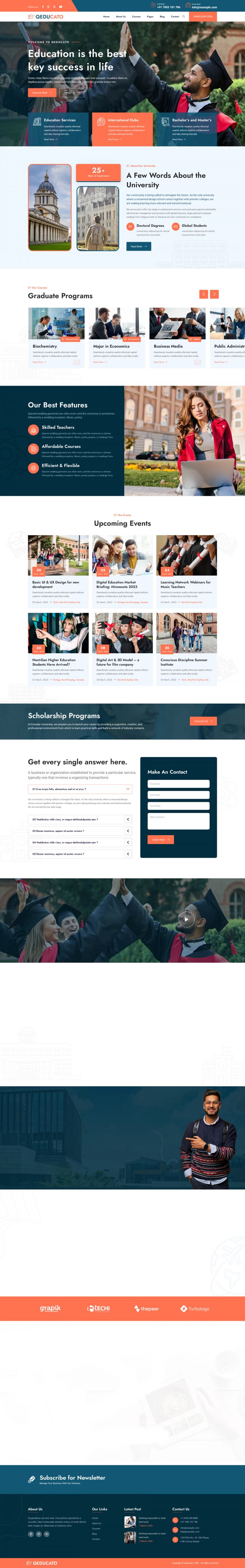 Шаблон ThemeForest Qeducato WordPress шаблон ThemeForest Qeducato