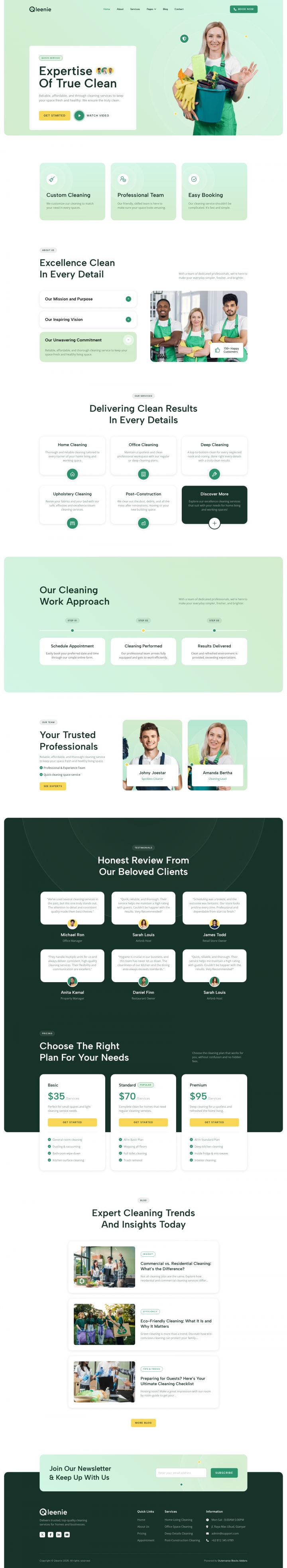 WordPress шаблон ThemeForest Qleenie