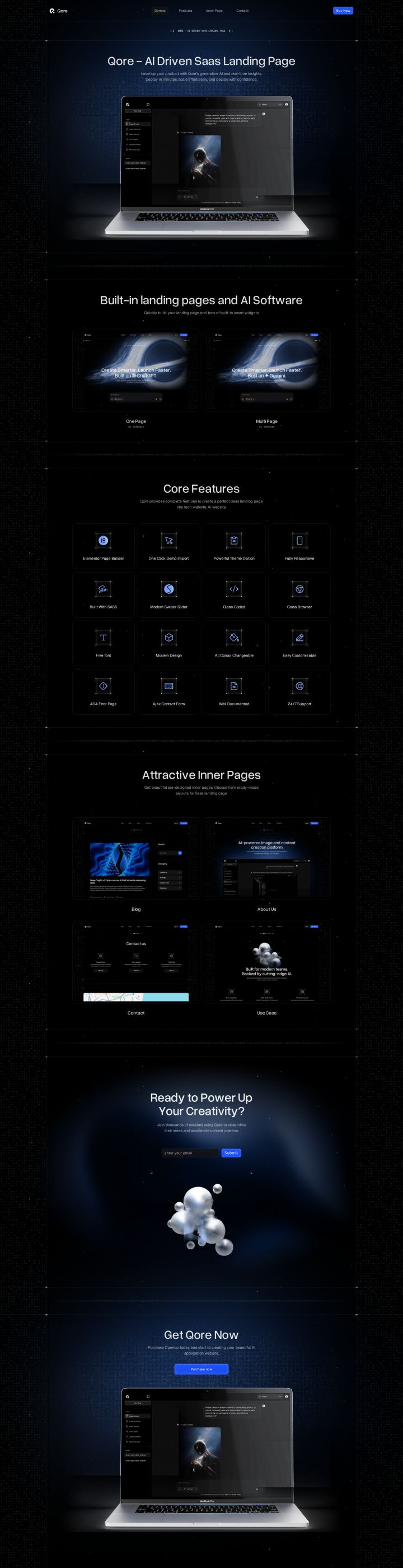 WordPress шаблон ThemeForest Qore