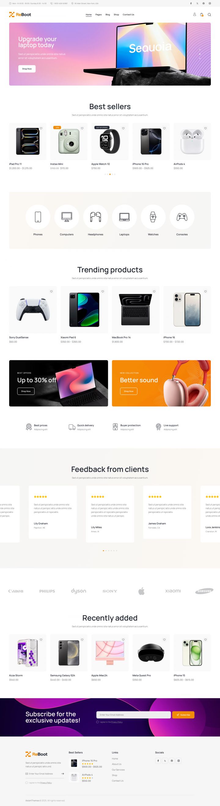 Шаблон ThemeForest Reboot WordPress шаблон ThemeForest Reboot