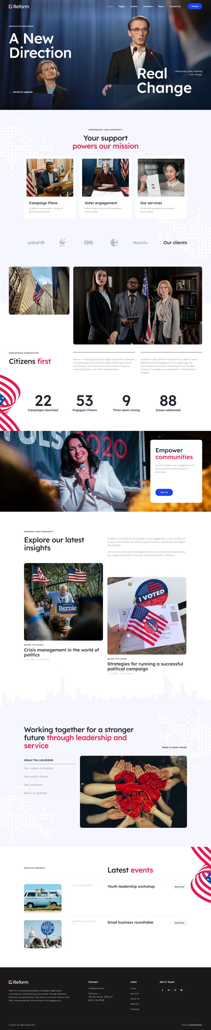 WordPress шаблон ThemeForest Reform
