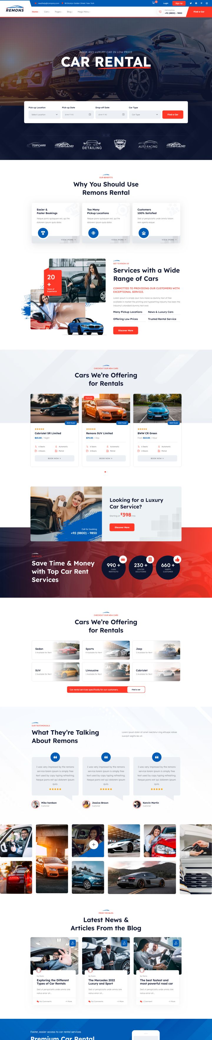 WordPress шаблон ThemeForest Remons