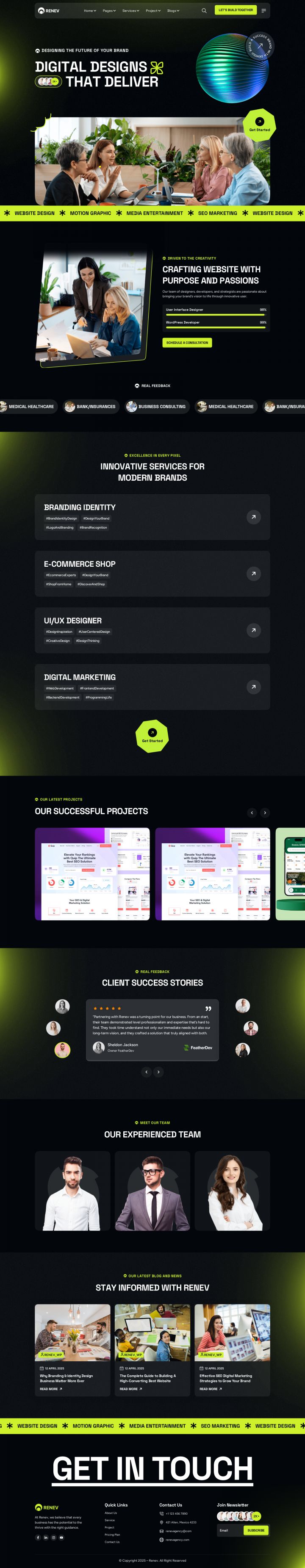 WordPress шаблон ThemeForest Renev