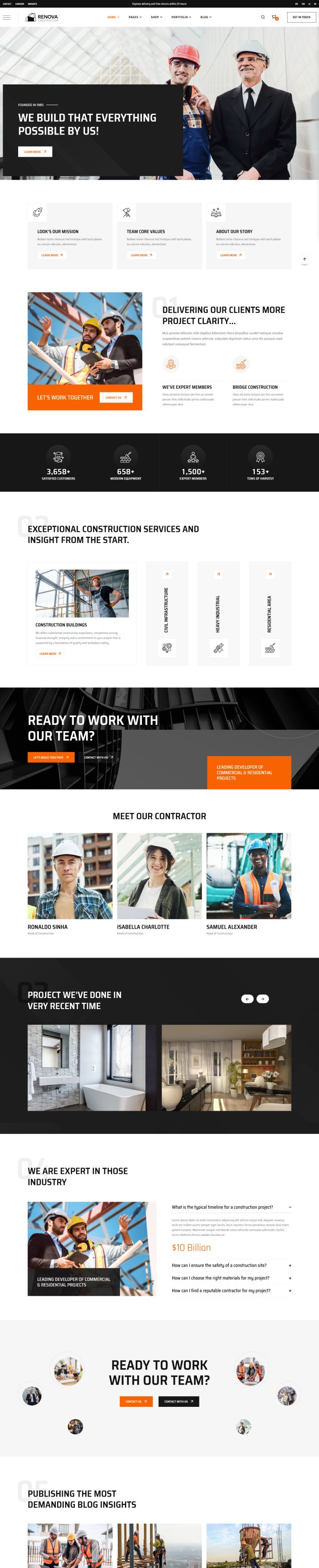 WordPress шаблон ThemeForest Renova