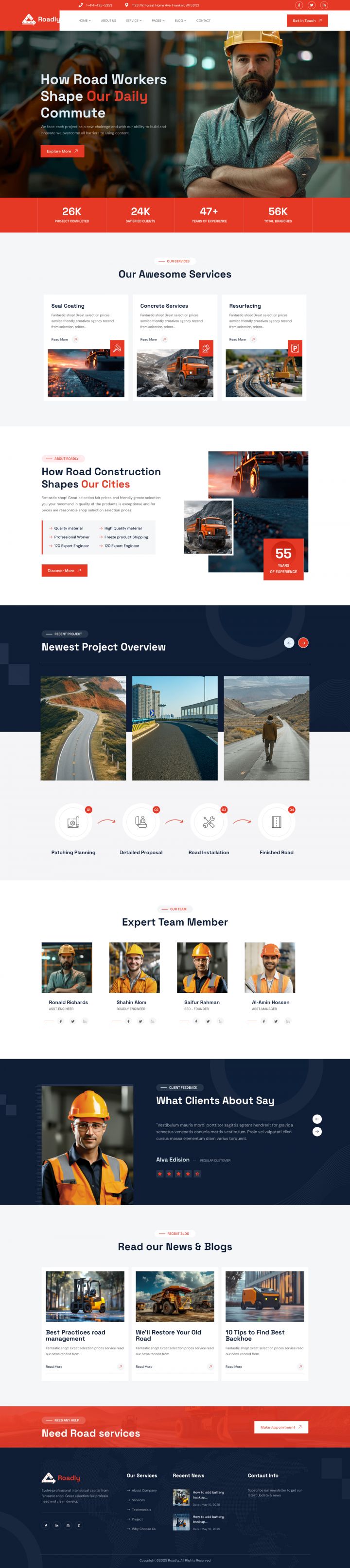 WordPress шаблон ThemeForest Roadly