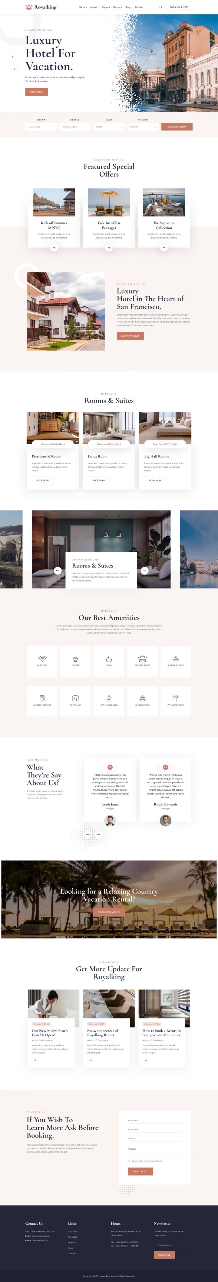 WordPress шаблон ThemeForest Royalking