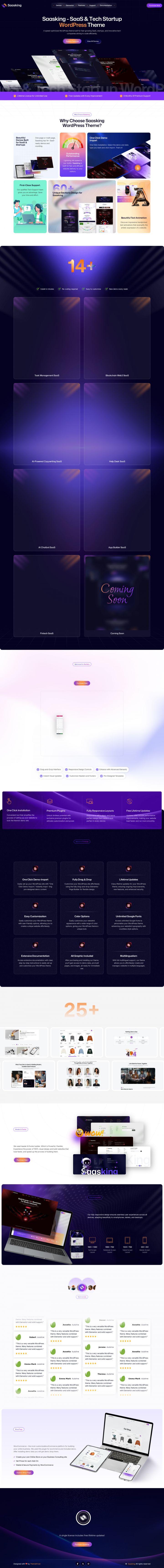 WordPress шаблон ThemeForest Saasking